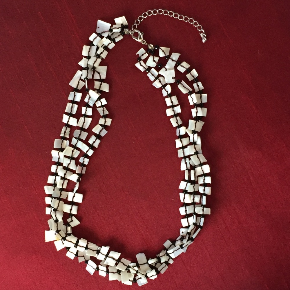 Chic Handmade Triple Layered Shell Necklace